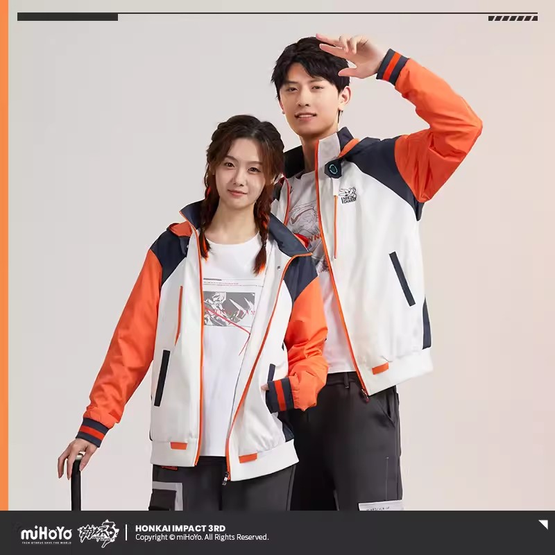 Anime Cosplay Couple - معطف كيانا من لعبة miHoYo، سلسلة