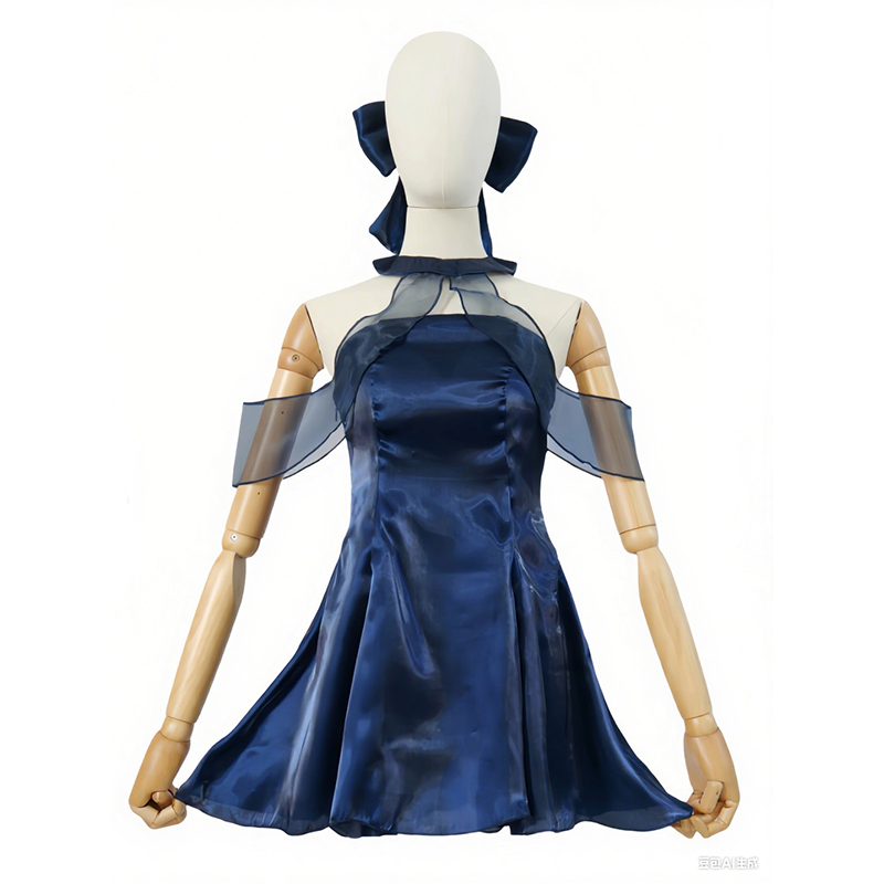 Anime Cosplay Blue Hair - فستان أزرق أرشيف Chunxiang أزرق داكن