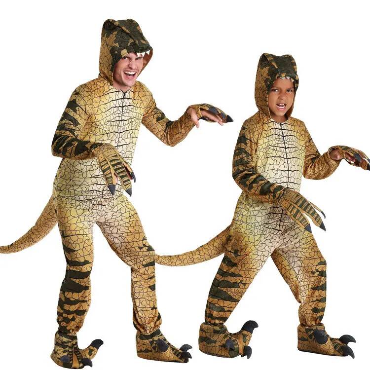 Anime Cosplay Jumpsuit - أزياء تنكرية على شكل ديناصور تيرانوصور