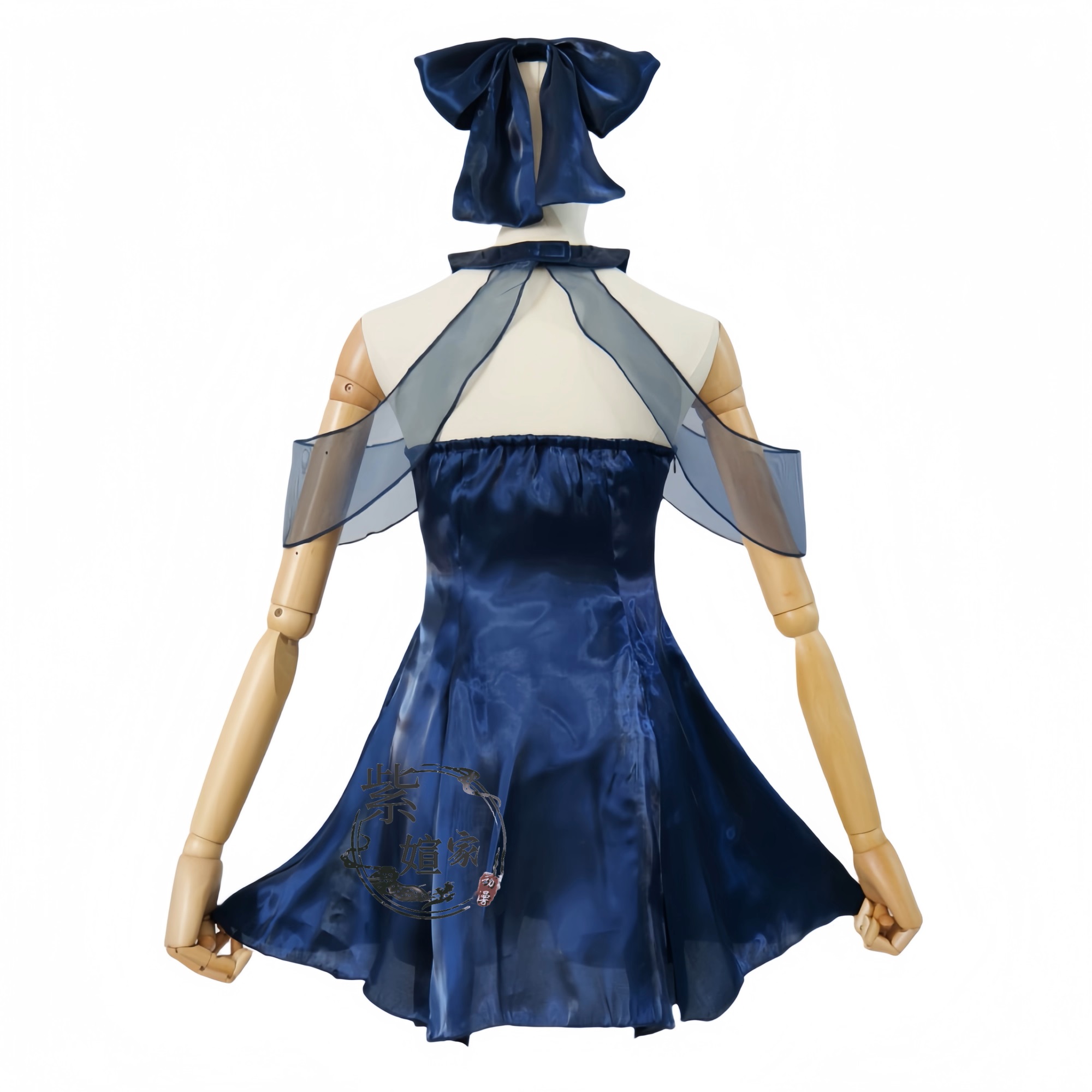 فستان أزرق أرشيف Chunxiang أزر - مراجعة Anime Cosplay Blue Hair وسعره