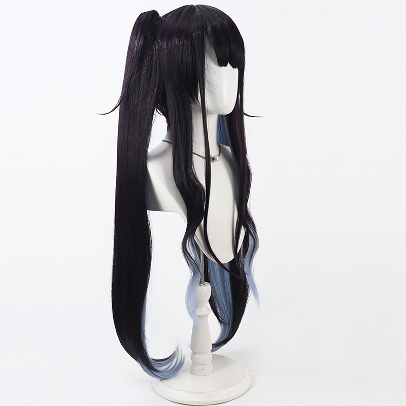 Aikiyo Fuuka شعر مستعار تأثيري - مراجعة Anime Cosplay Blue Hair وسعره