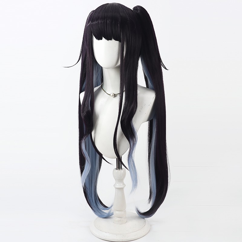 Aikiyo Fuuka شعر مستعار تأثيري - مراجعة Anime Cosplay Blue Hair وسعره